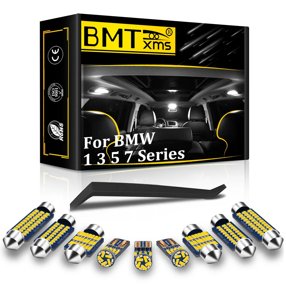 H436400f5ca2f464a9b9f1e02f3e48917C.webp Kit Complet Ampoules LED E46 — 12 Pièces Intérieur / 4 Couleurs