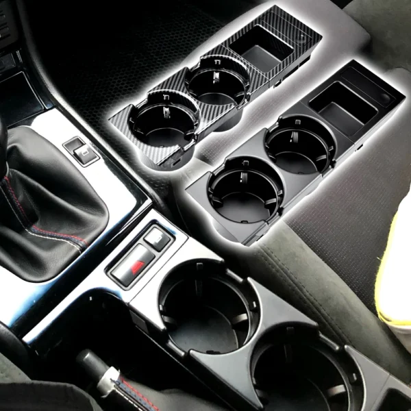 Console Rangement Central E46 — Porte-Gobelet & Vide-Poche