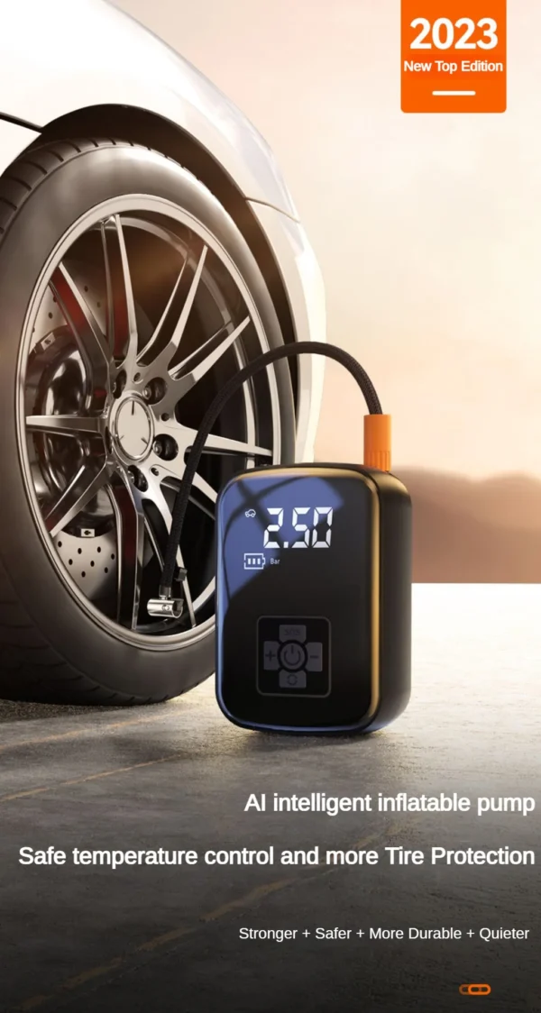 Gonfleur Pneu Électrique Portable 150PSI — Sans Fil