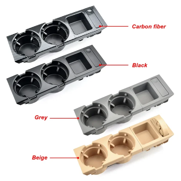 Console Rangement Central E46 — Porte-Gobelet & Vide-Poche