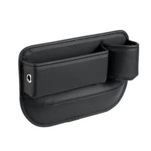 Organiseur Rangement Entre Sièges Cuir — Porte-Bouteille