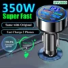 Sa37f619a01d9449590a8d656121e1d21i.webp Chargeur Voiture USB-C 6-en-1 350W — Affichage Digital