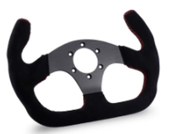 Volant sport suede flat GT pour BMW E46, montage sur moyeu dédié